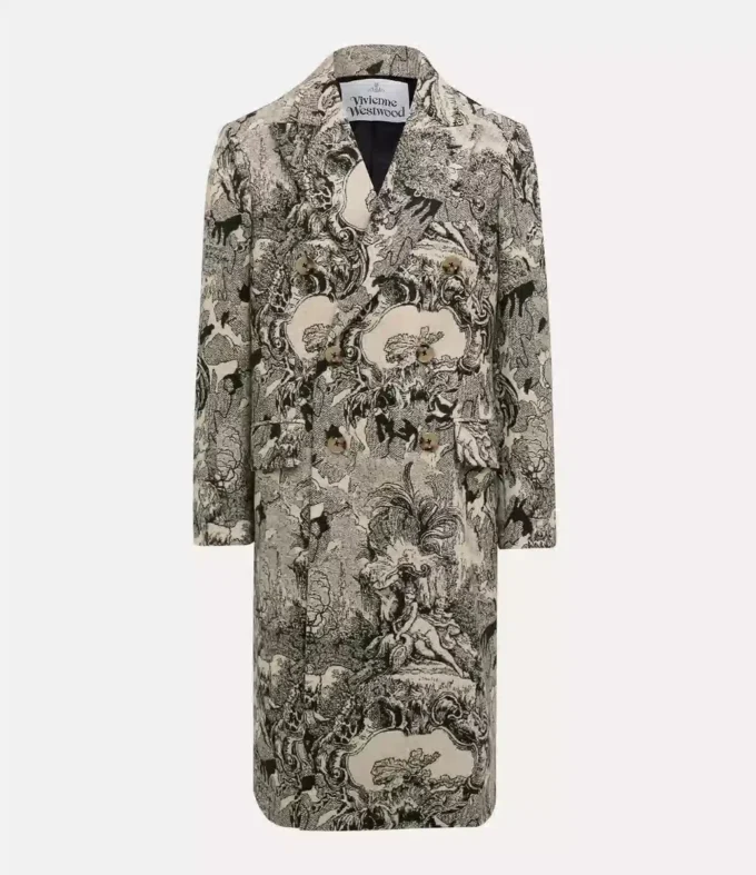 Abrigo clásico con doble botonadura