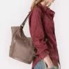 Bolso de hombro grande Olive