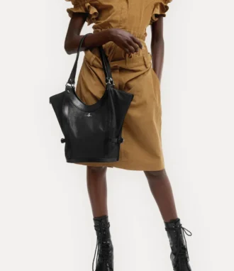 Bolso de hombro grande Olive