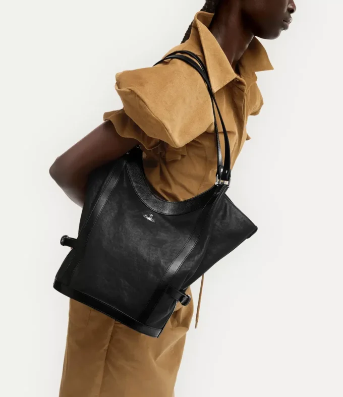 Bolso de hombro grande Olive