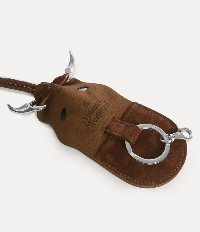 Correa con dije de cabeza de tigre