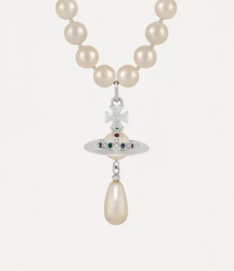 Gargantilla de una fila con perlas