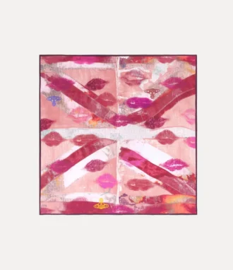 Pañuelo cuadrado Union Jack Kiss