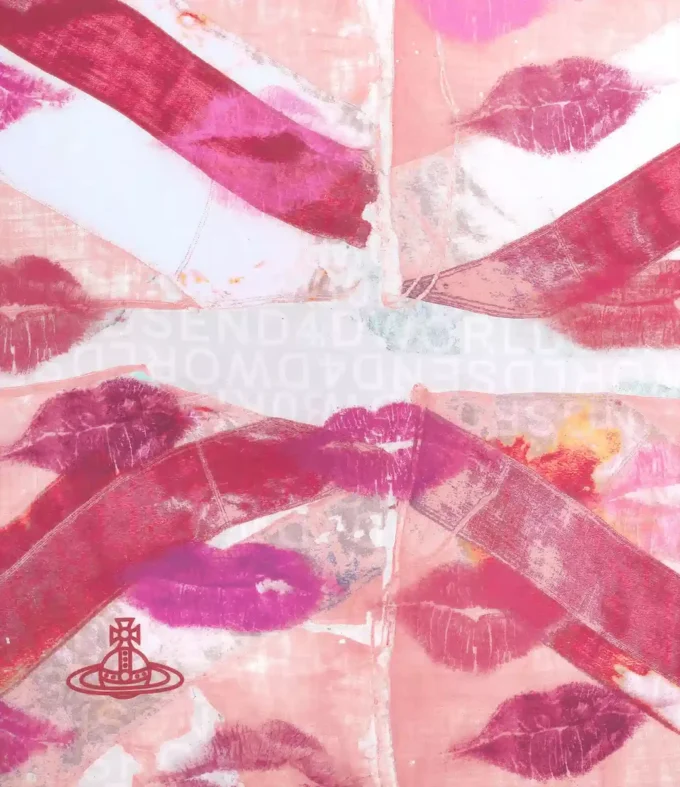 Pañuelo cuadrado Union Jack Kiss