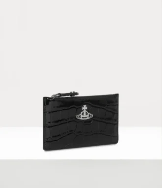 Tarjetero largo y delgado