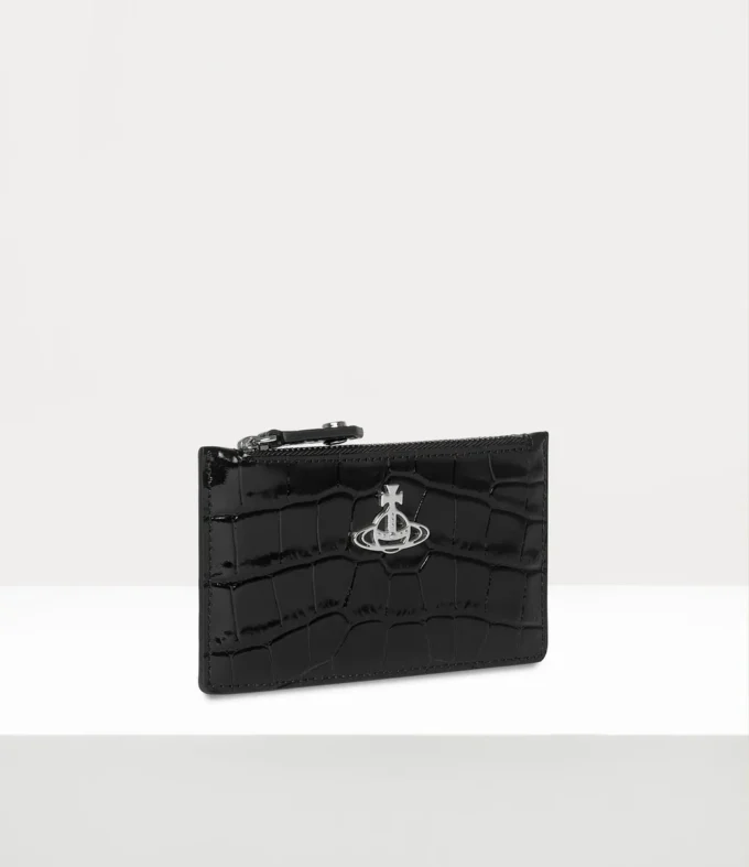 Tarjetero largo y delgado